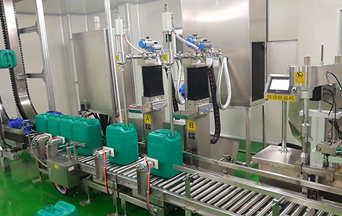 仲恒GAF-30LA液體自動(dòng)灌裝生產(chǎn)線 液體灌裝機(jī) 上蓋理蓋機(jī) 貼標(biāo)噴碼